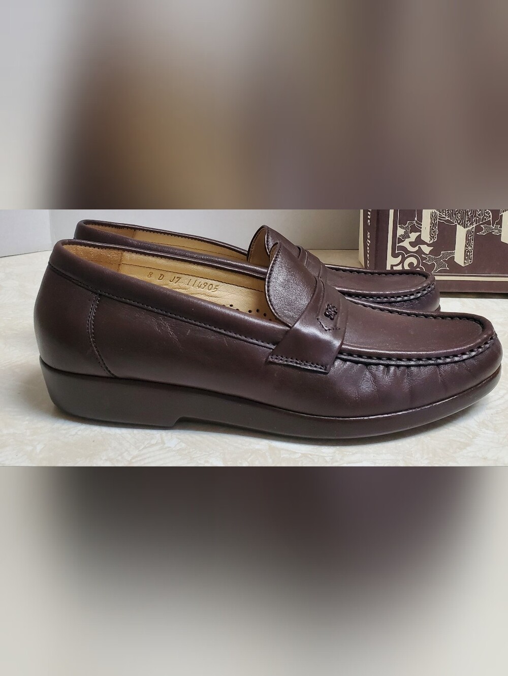 SAS Men's Ace Leather Penny Loafer Walking Shoe USA
